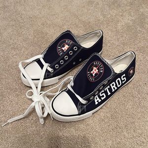 Houston Astros Converse-Style Low Top Sneaker